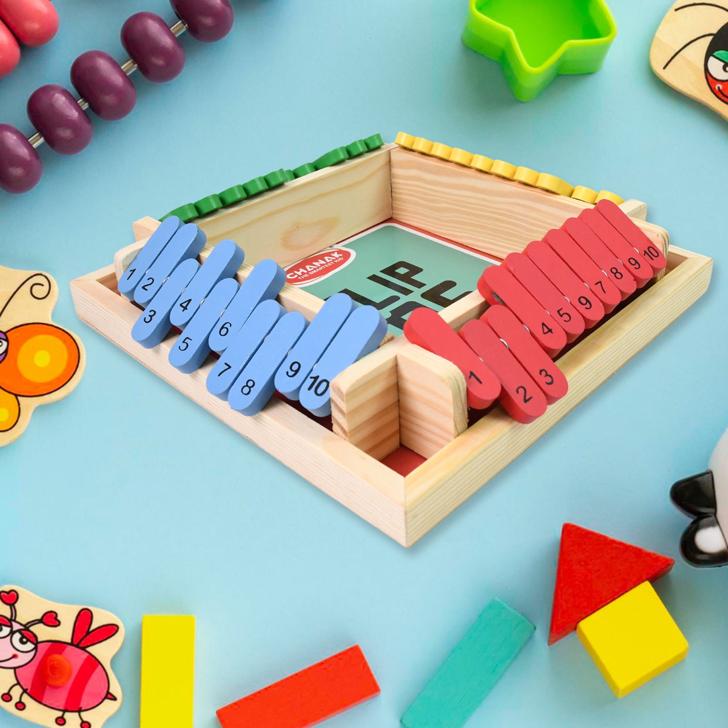 Shut The Box Dice Game Classic Flip Me Multiplayer Game (1 Set) Shut The Box Dice Game Classic Flip Me Multiplayer Game (1 Set)